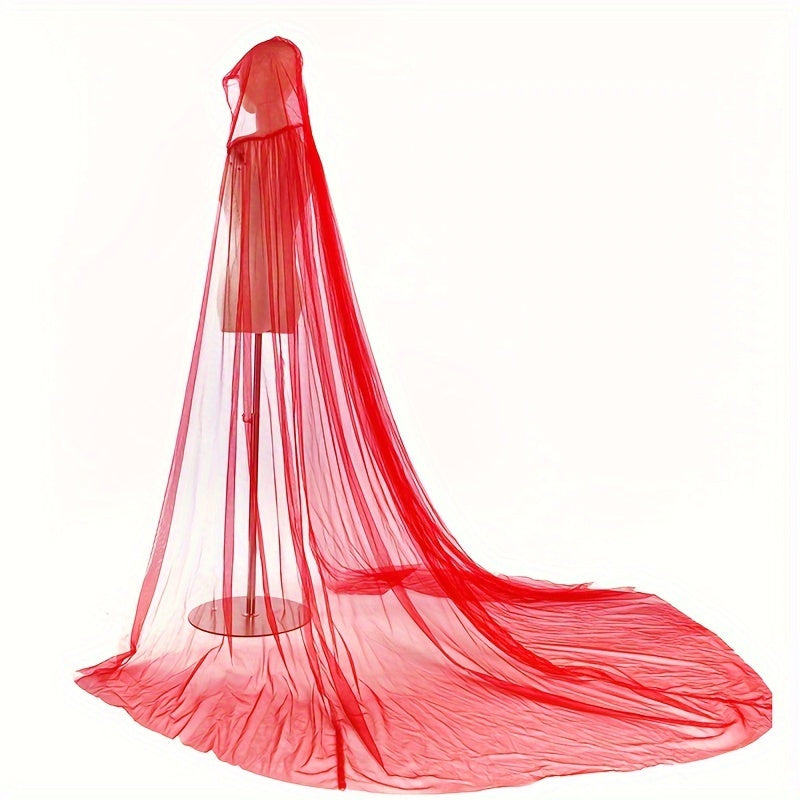 Ayollar uchun Vintage Vampir to'yli tulle shlyapa, kapot bilan, kostyumlar va tadbirlar uchun