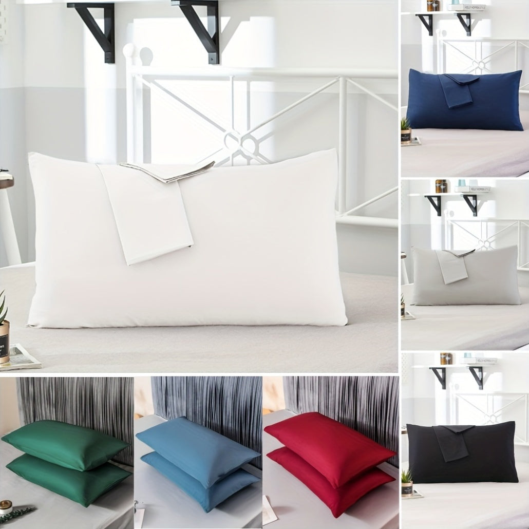 Polyester Pillowcases Set for Bedroom Breathable Soft Skin-Friendly