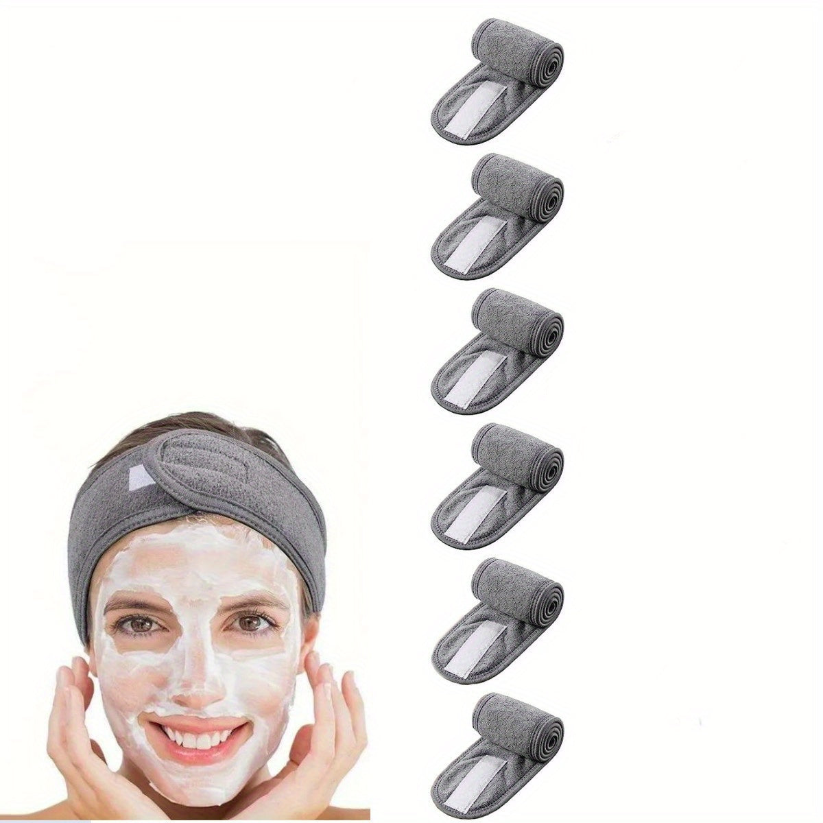 Women's Terrycloth Hair Tie for Washing Face and Makeup Removal