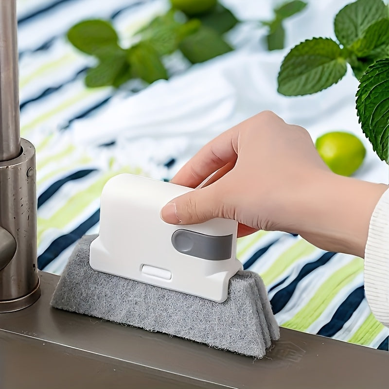 Universal Window Rail Cleaning Brush for Small Gaps and Frames