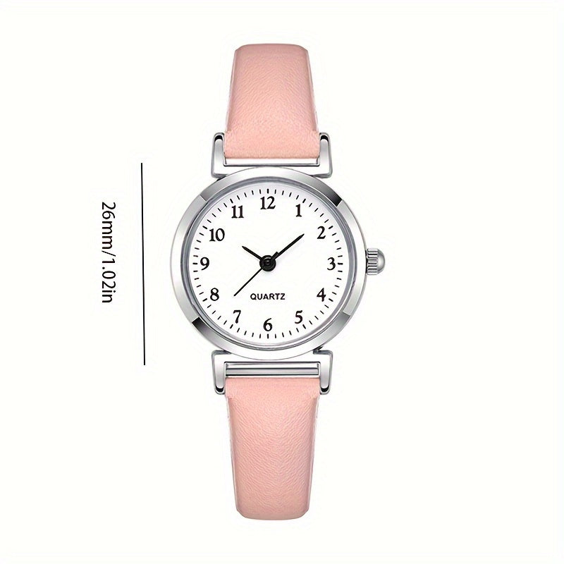 Unisex Quartz Watch Thin Strap Elegant Minimalist Gift for Students
