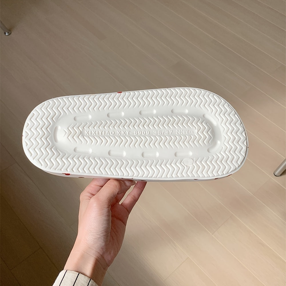 Women Summer Heart Slides Soft EVA Open Toe Non-Slip Sandals