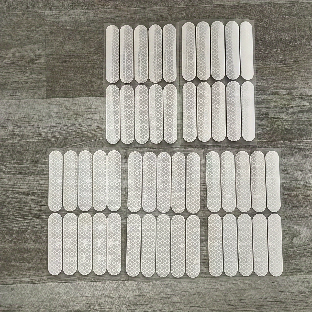 10 ta PVC reflektiv xavfsizlik stikerlari, shlyapa va transport vositalari uchun, har qanday ob-havo sharoitida ko'rinish uchun decal