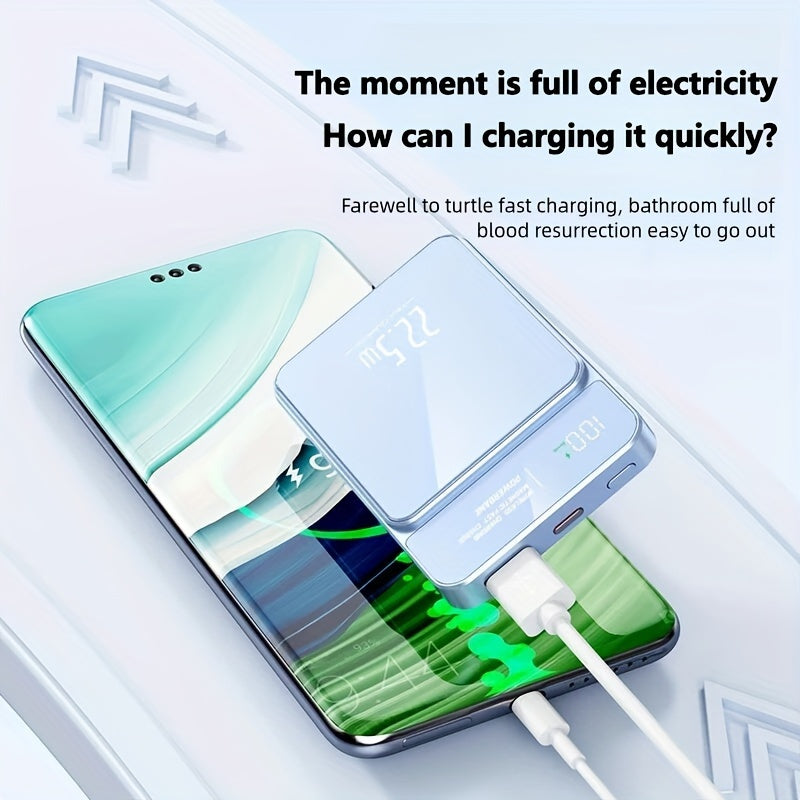 5000mAh Power Bank with Digital Display Magnetic Fast Charging 15W 22.5W