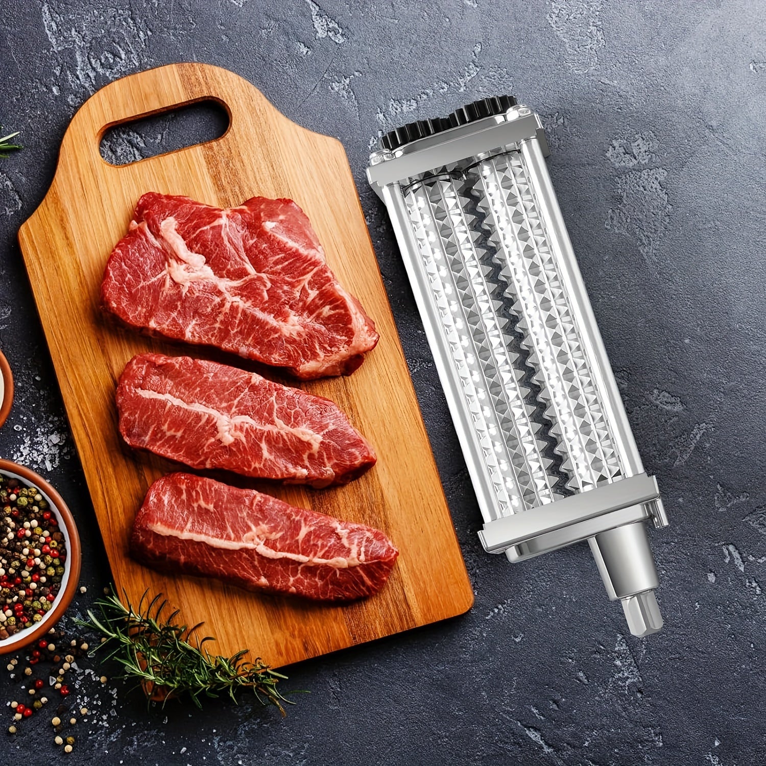 Meat Tenderizer Accessories for KitchenAid Vertical Mixers, Easy to Clean, Enhance Meat Tenderness
