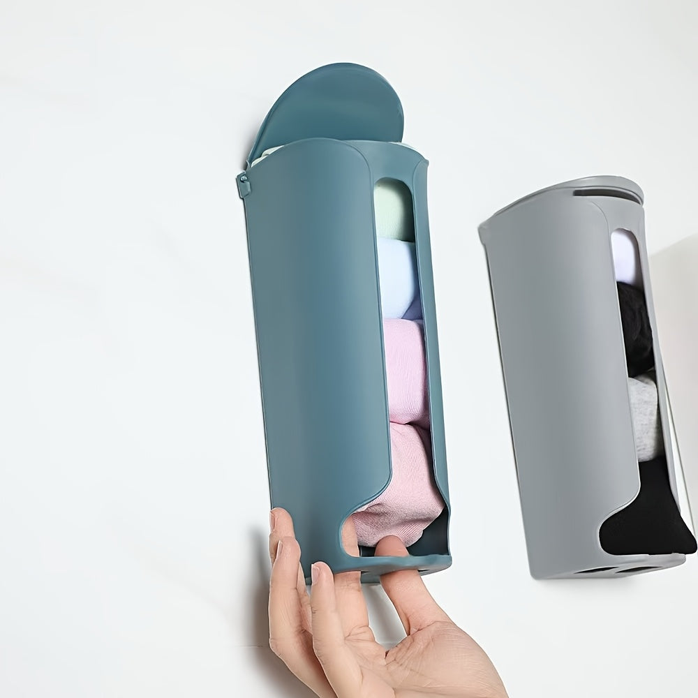 Wall-Mounted Plastic Bag Storage Organizer for Kitchen and Bathroom