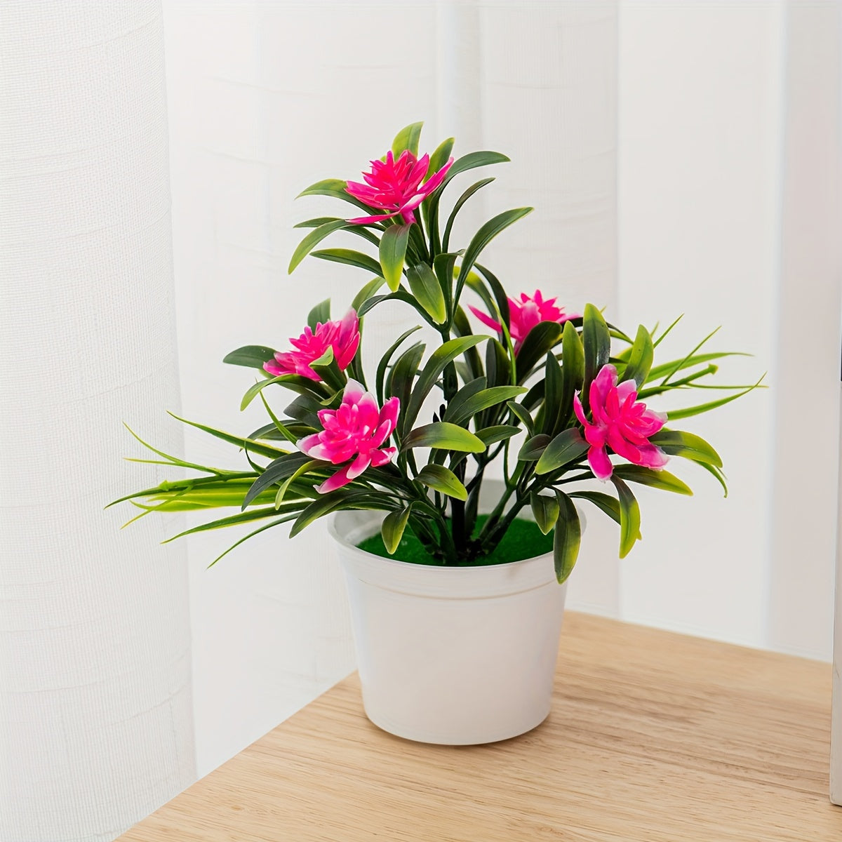 Artificial Lotus Pond Plant 5-Head Artificial Water Garden Decor for Home and Outdoor