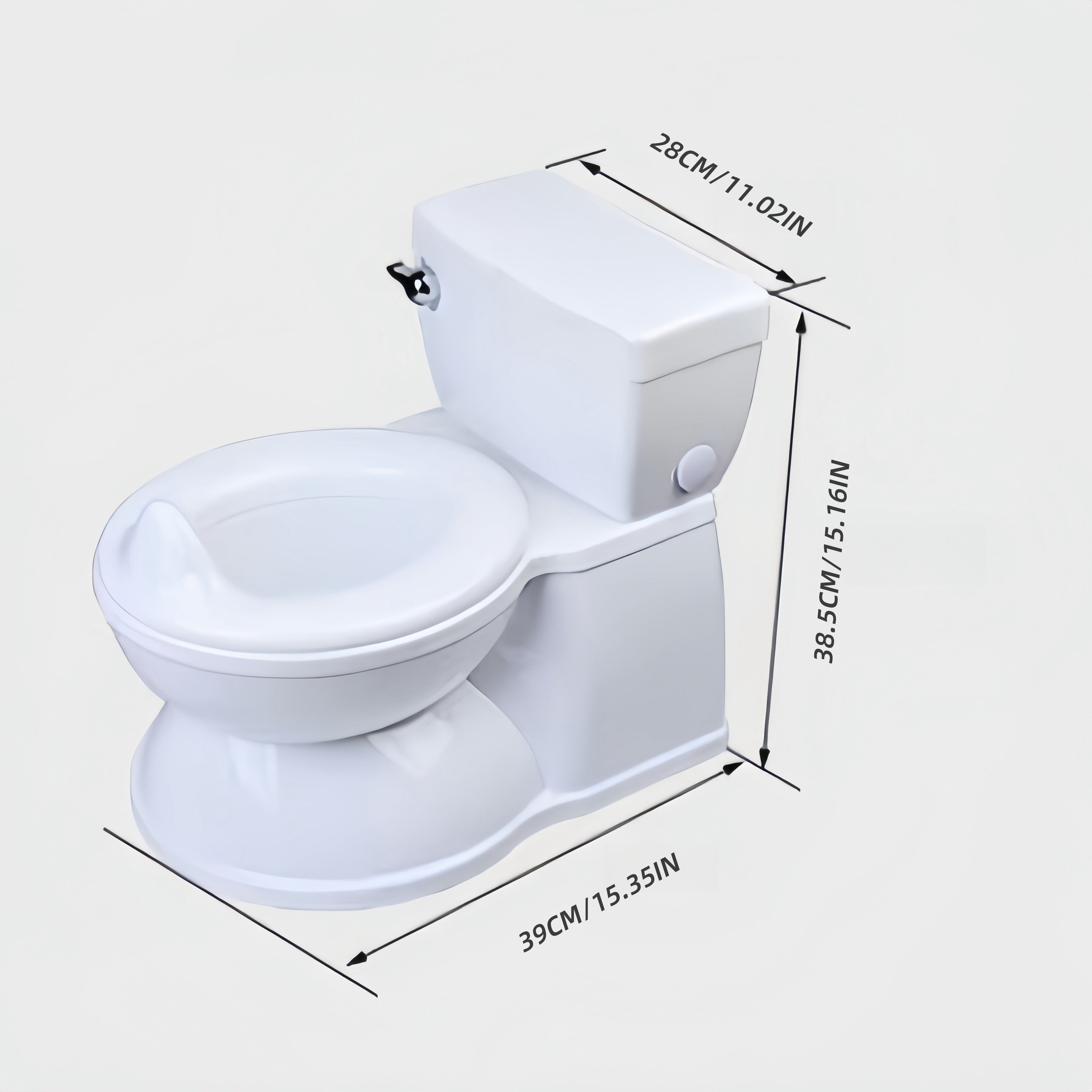 Kids Potty Training Toilet with Flush Sound and Realistic Design for Toddlers Ages 0-8