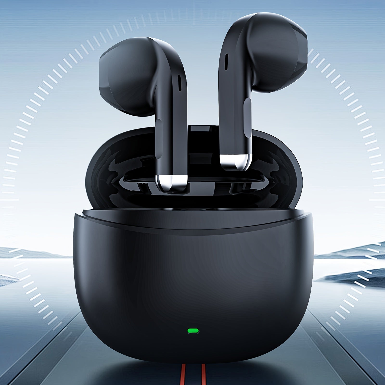 Wireless Earphones with Dual Microphone Noise Cancellation Fast Pairing Long Battery