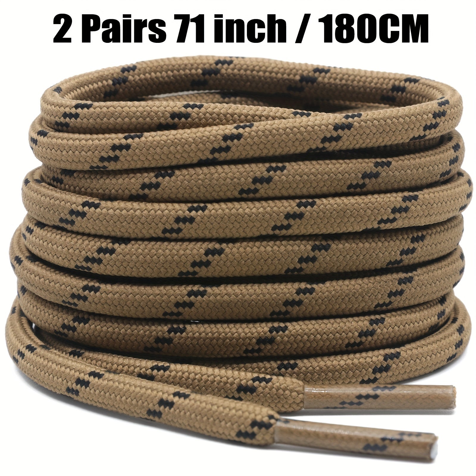 Unisex Thickened Round Climbing Shoe Laces for Hiking and Work Boots