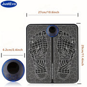 Массажер для ног с функцией EMS, несколькими режимами скорости, перезаряжаемой батареей