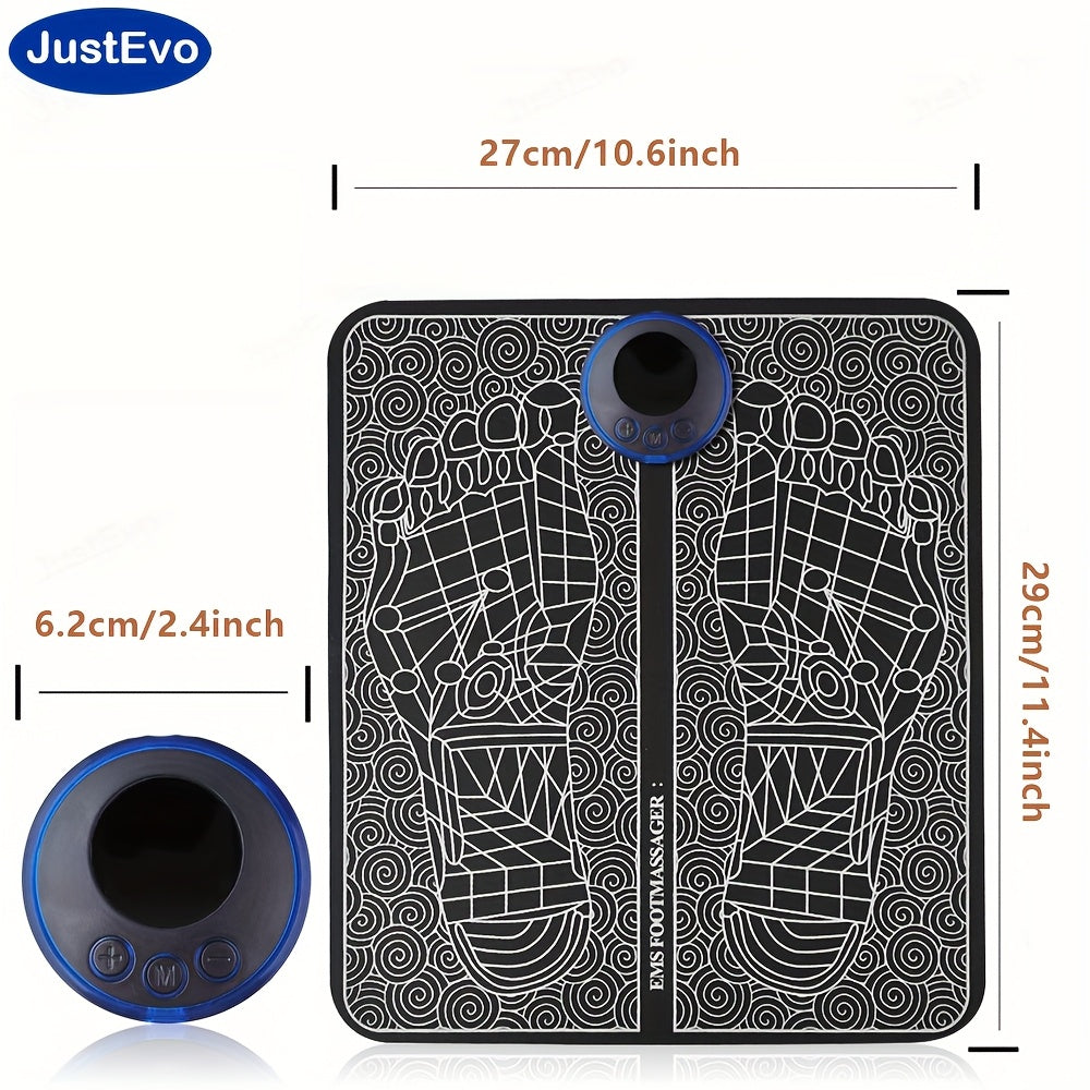 Массажер для ног с функцией EMS, несколькими режимами скорости, перезаряжаемой батареей