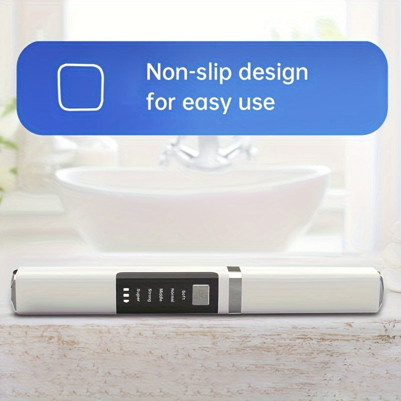 Electric Teeth Cleaner with LED Lights Rechargeable Kit with 2 Replaceable Heads