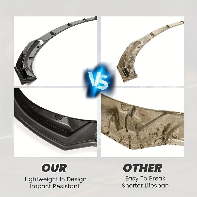 Car Sports Rear Wing Spoiler Kit Glossy Carbon Fiber for Tesla Model 3 2017-2023