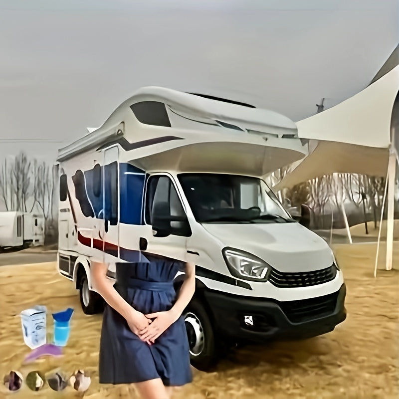 Erkaklar uchun portativ teleskopik siydik qopqog'i to'plami, favqulodda vaziyat, sayohat, RV hojatxona