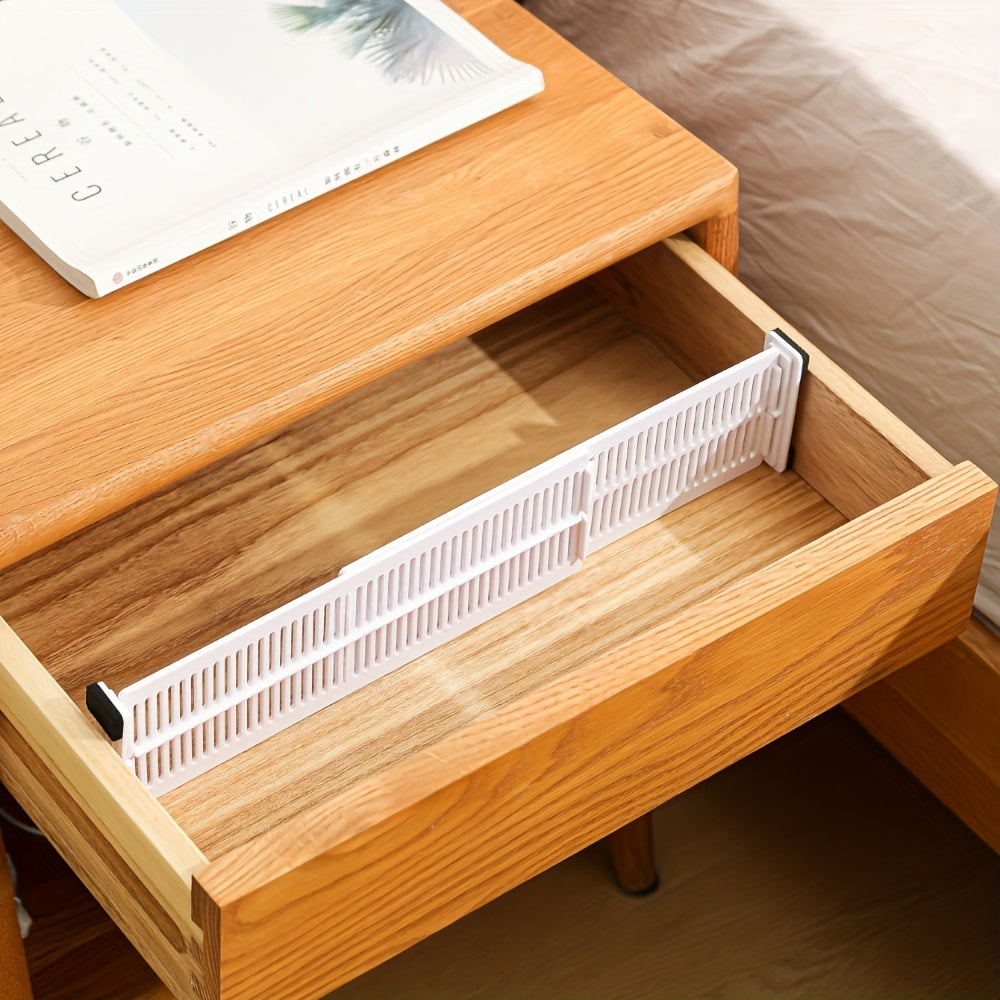 Adjustable Drawer Dividers for Underwear and Socks Non-Slip Space-Saving Storage Organizer