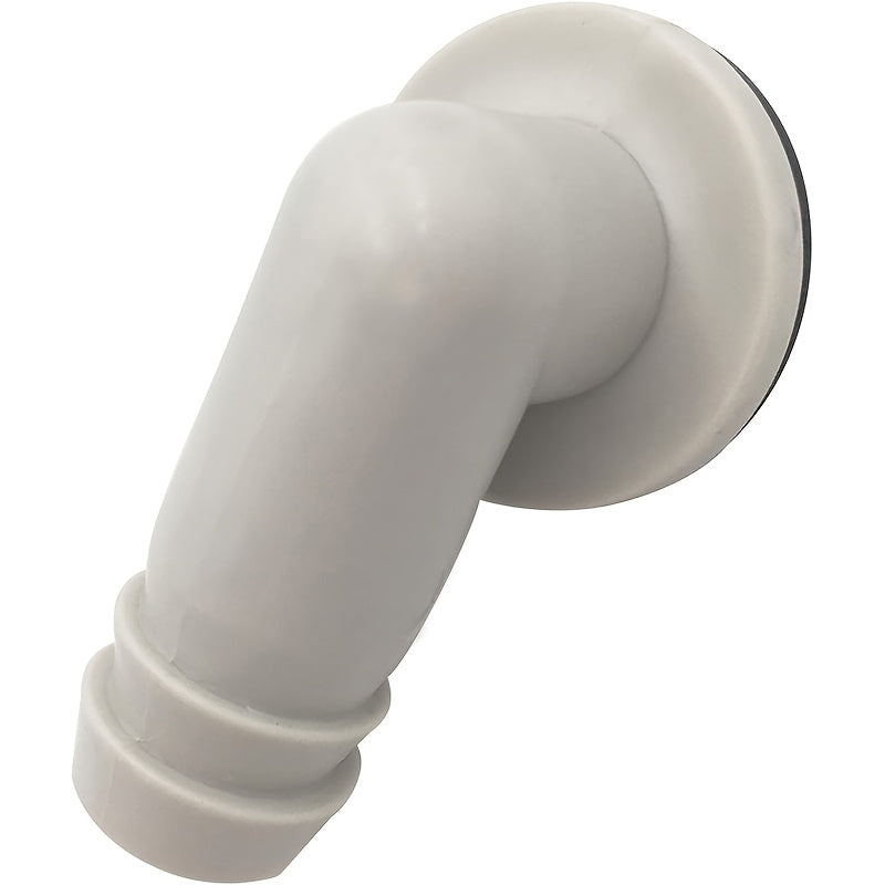 2 Pieces Plastic Air Conditioner Drain Hose Elbow Fittings with Rubber Rings