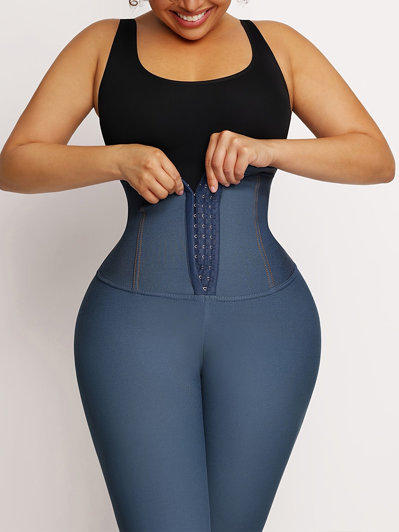 Women's High-Waist Shapewear Pants Tummy Control Butt Lifting Slimming Thigh Support