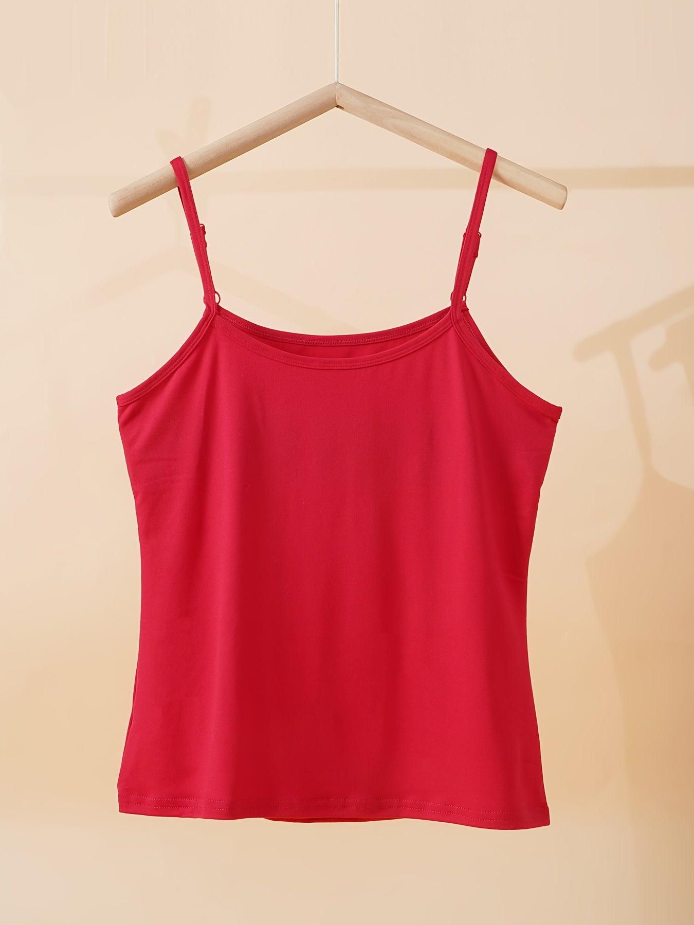 Women's Plus Size Tank Tops 5 Pack Adjustable Thin Straps Loose Fit Sleeveless Breathable Solid Colors