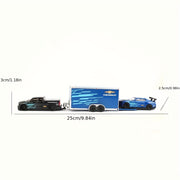 Modelo de coche de aleación a escala 1:64 para niños, coche de juguete plateado con puerta que se abre