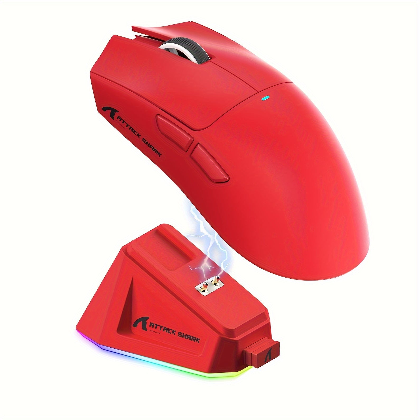 Ambidextrous Wireless Gaming Mouse with RGB Lights and PixArt PAW3311 Sensor