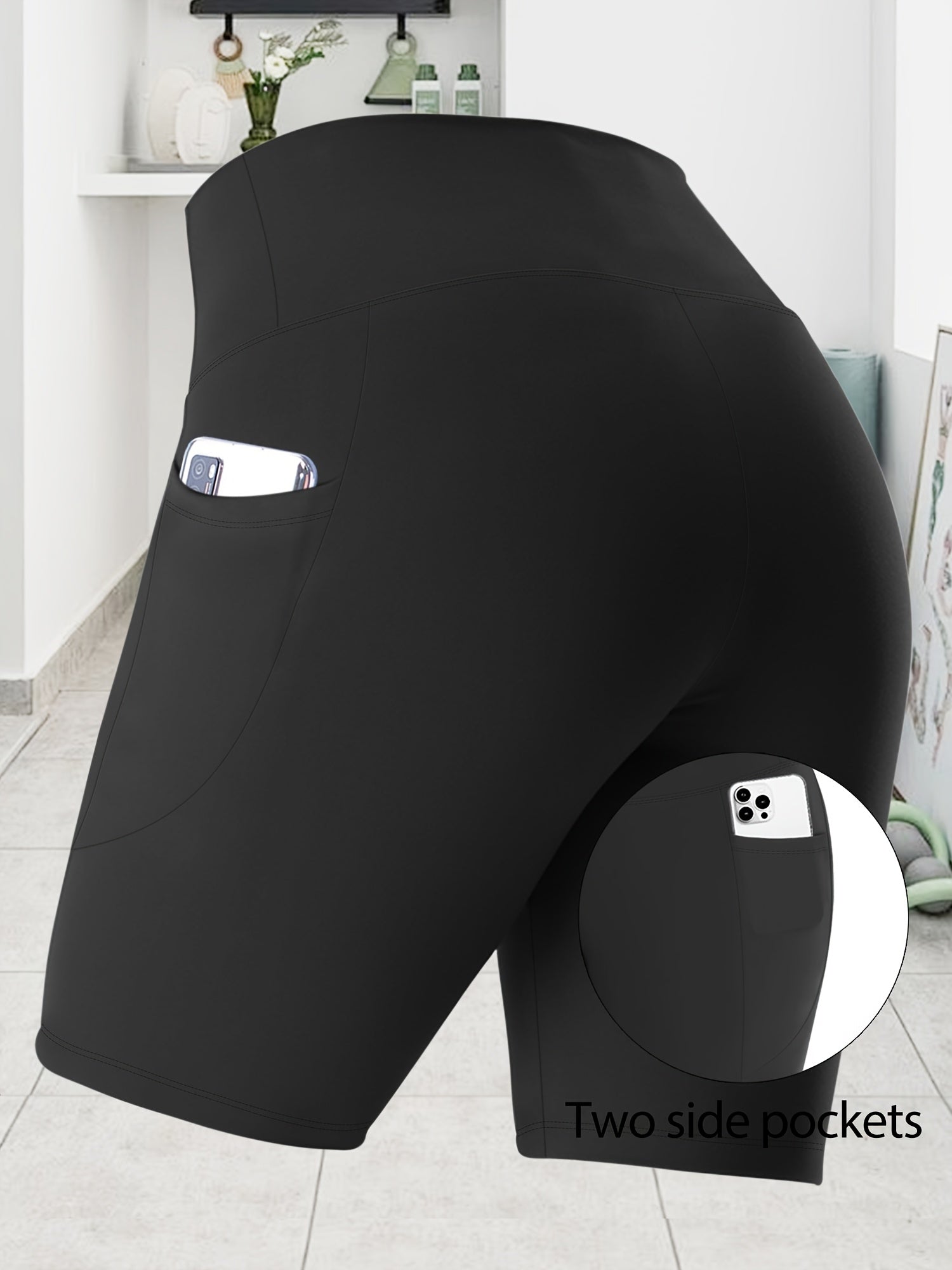 Plus Size Activewear Shorts Yoga Leggings Sports Summer Low Price