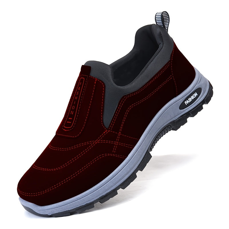 Men's Casual Fabric Loafers and Sports Shoes All-Season Round Toe