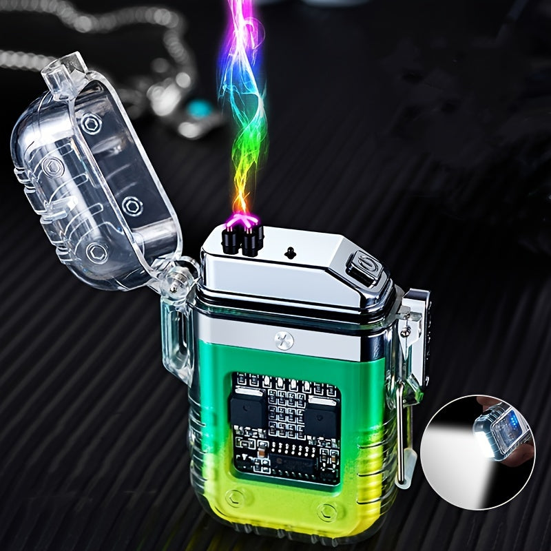 Unisex Plasma Pulse Arc qayta to‘ldiriladigan olovchi, chiroq va shamolga chidamli dizayn bilan