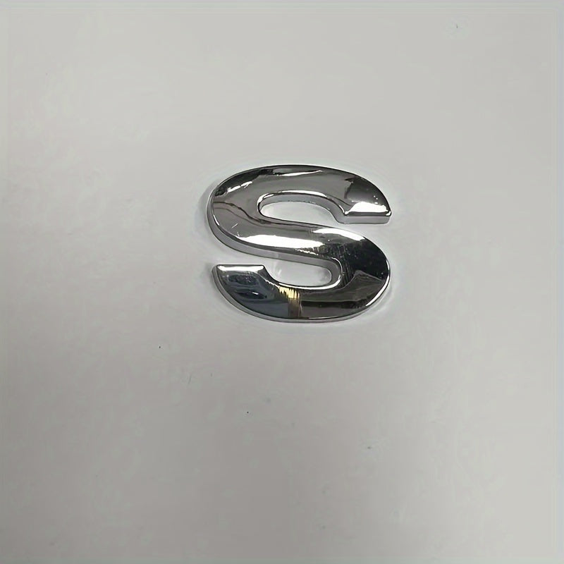 3D металлическая алфавитно-цифровая автомобильная наклейка с отражающим серебристым покрытием, долговечный акцент на кузов