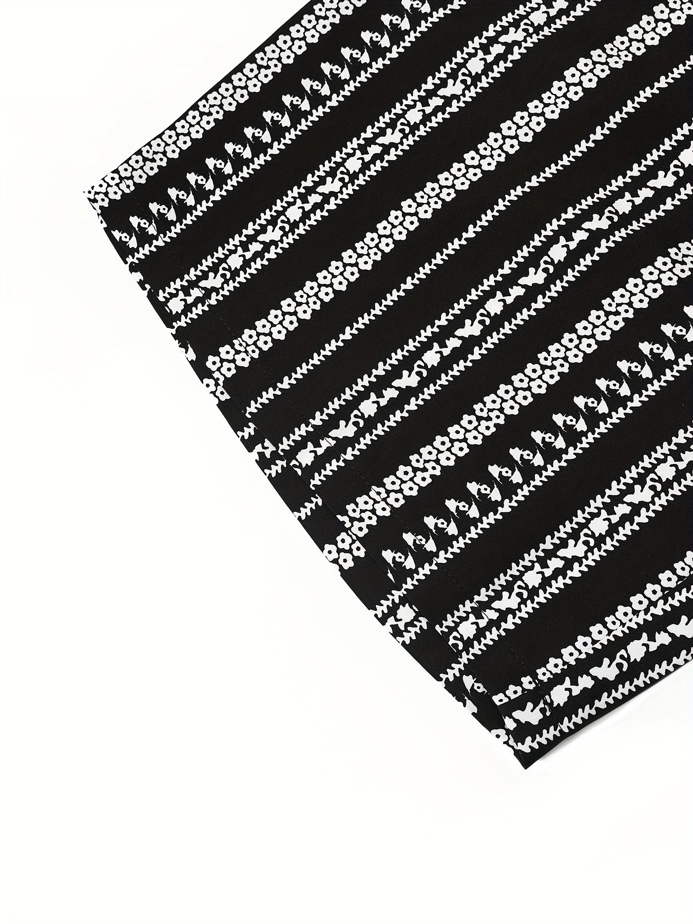 Шорты для женщин больших размеров с черно-белым геометрическим принтом, повседневные, средней длины