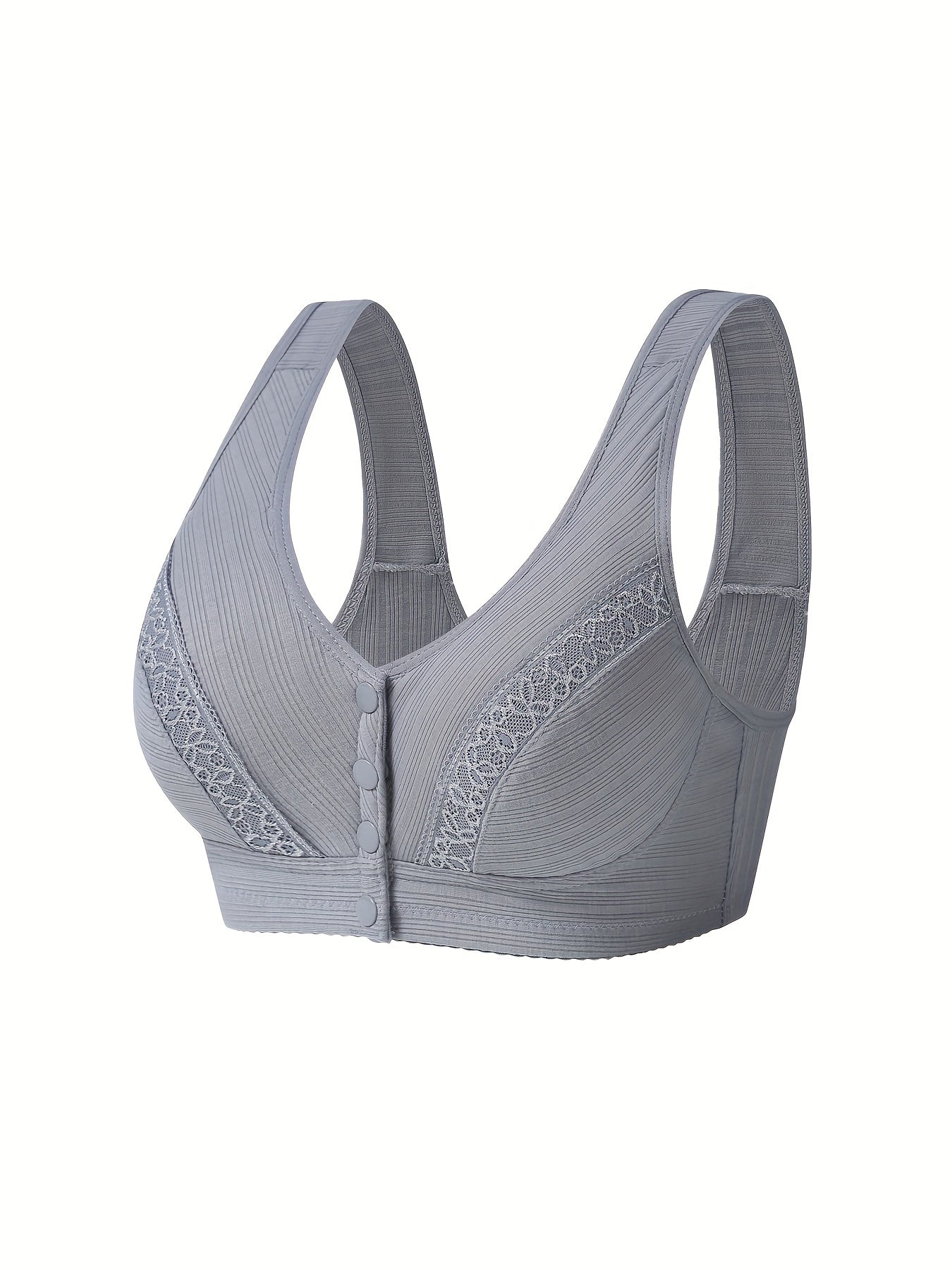 Wireless Bralette for Women Front-Buttoned Lingerie Underwear
