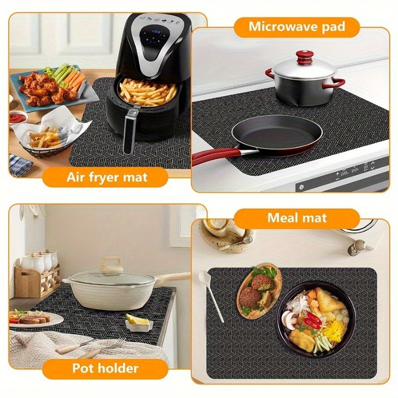 Extra-Large Silicone Cooktop Mat 78cm x 52cm Cut-to-Fit Scratch-Resistant Heat-Proof Non-Slip