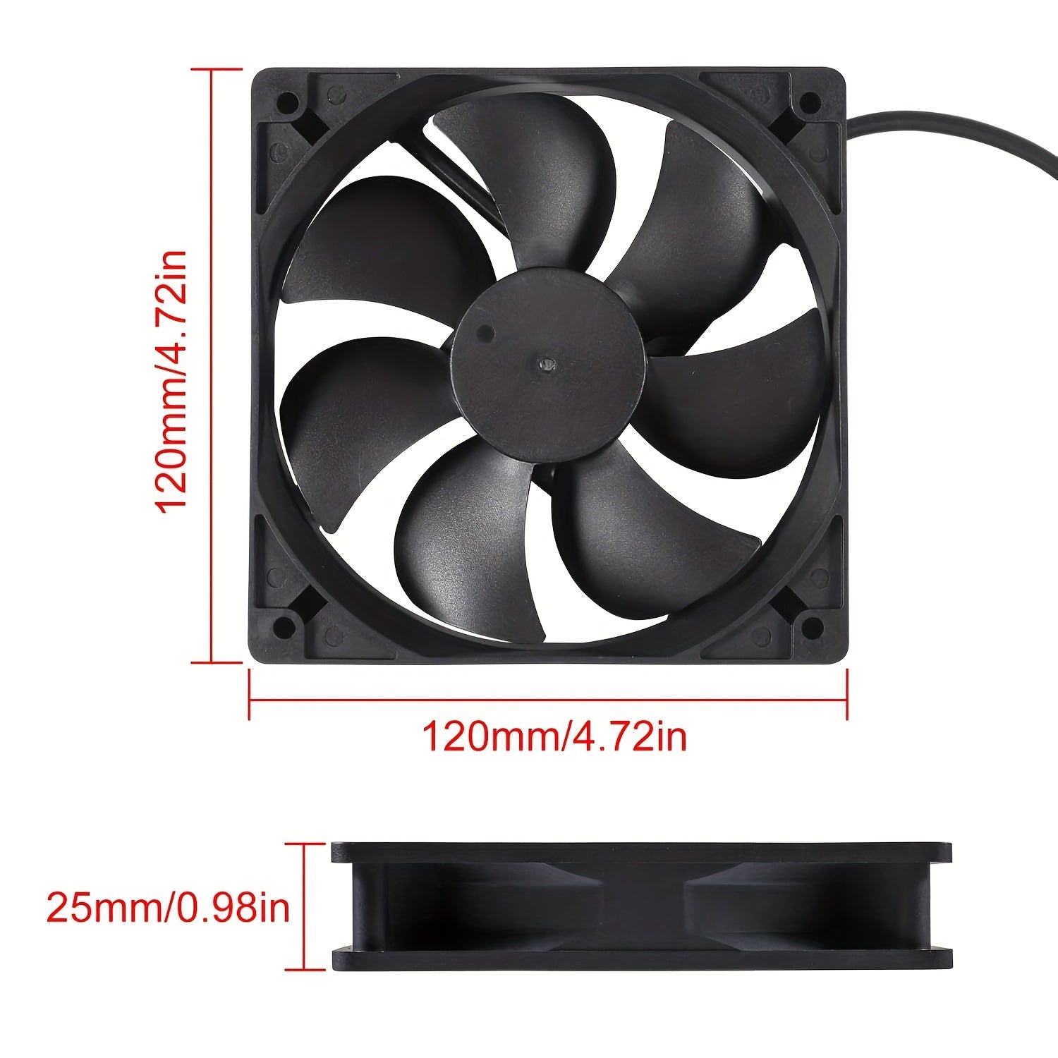 Quiet 5V USB Computer Cooling Fan for PCs CPUs Routers 5010 6010 8010