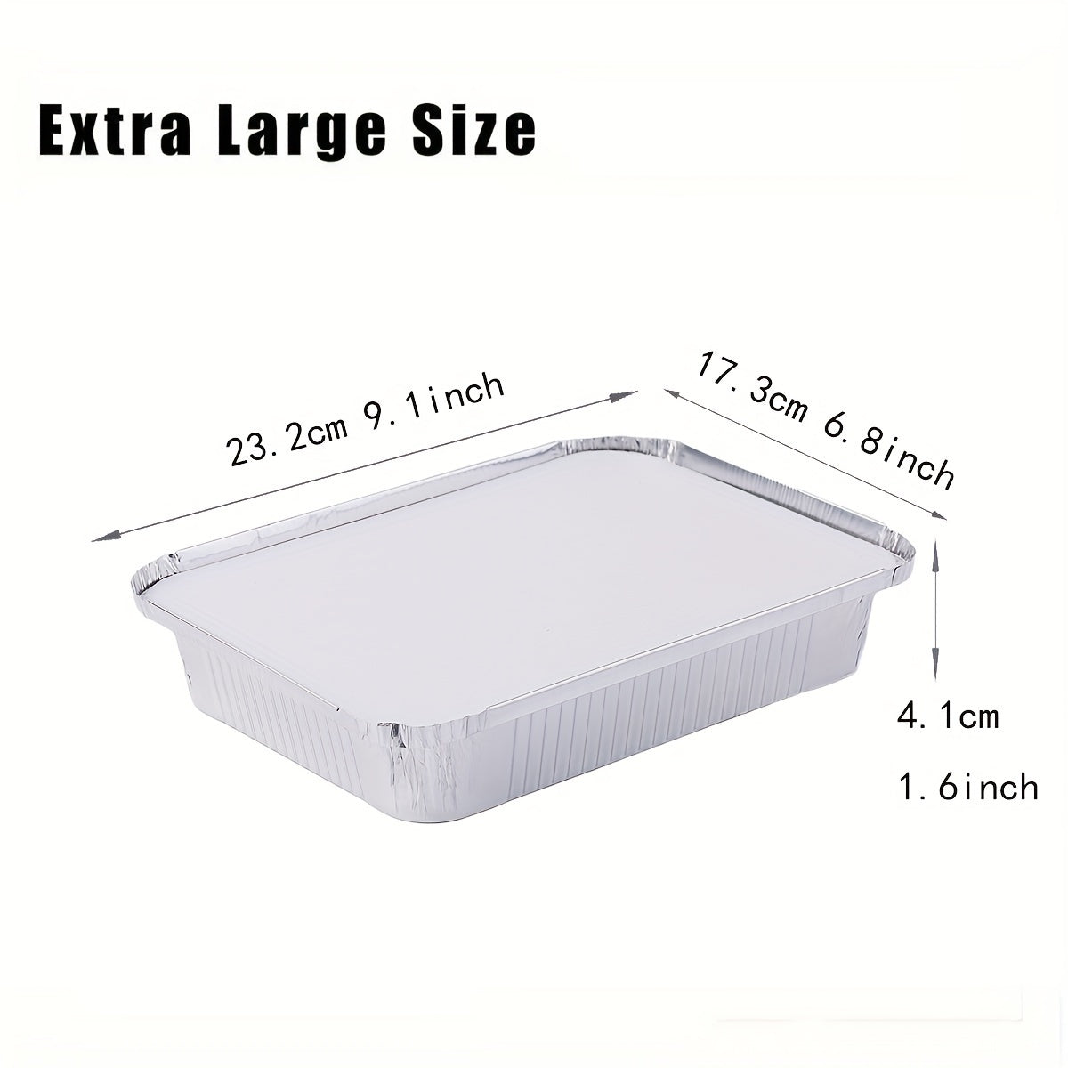 Набор из 20 алюминиевых противней с крышками и картонными накладками для выпечки и хранения