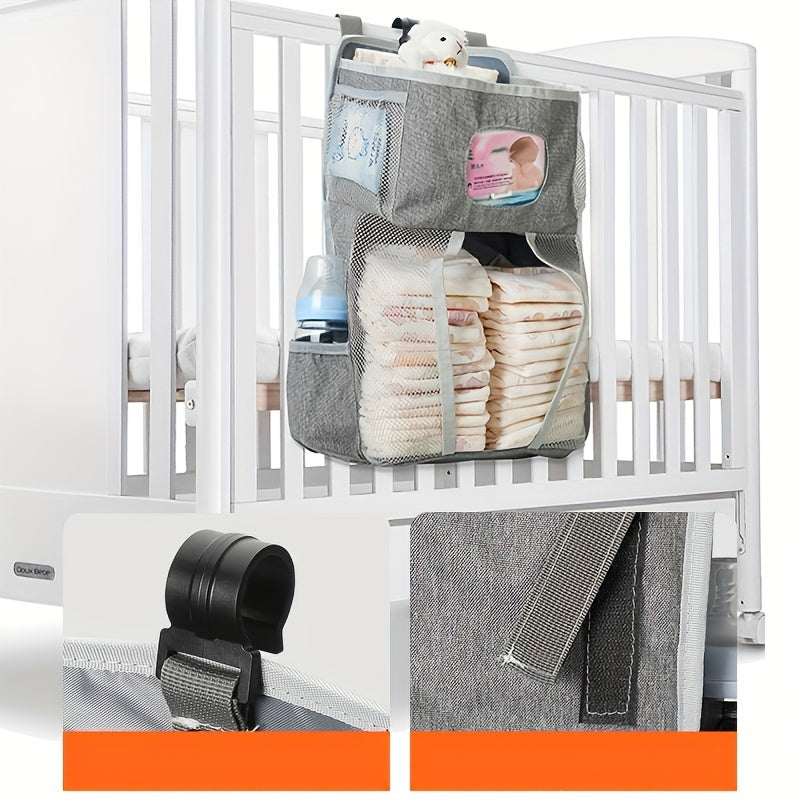 Сумка для хранения подгузников Lamroro — это универсальная водонепроницаемая сумка для путешествий с ремнями для коляски, предлагающая большую вместимость и легкость складывания.