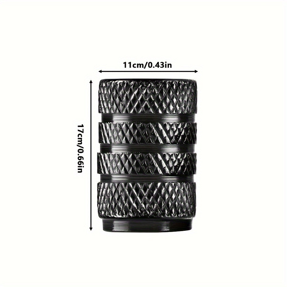 4pcs Universal Aluminum Alloy Car Tire Valve Caps Dust Cover Vehicle Accessory