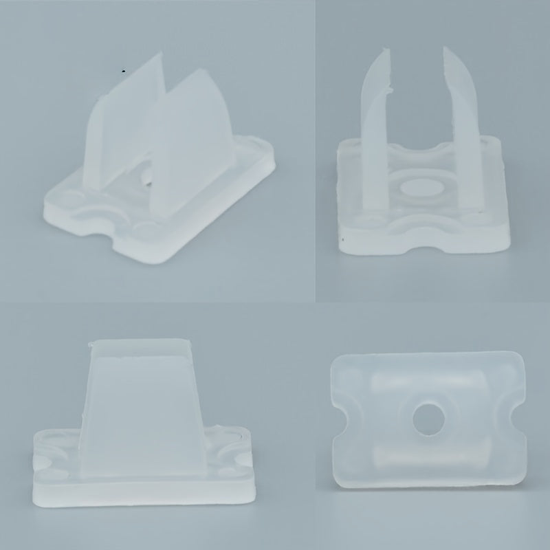 15-Pack Neon LED Strip Lights 6x12mm Non-Electric Mounting Clips Metal-Free