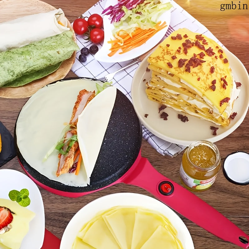 Non-stick round pancake machine single-side heating 220-240V versatile kitchen tool