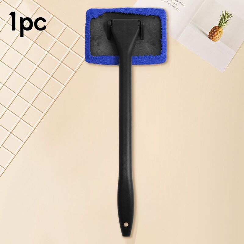 Mustahkam Polyester Uzun Qoʻltiqdagi Avtomobil Shisha Tozalagich, Yashil Mikrofiber Matolar bilan - Oson Ushtirish, Chiziksiz Deraza Tozalash Vositasi, Uy va Avtomobil Tozalash uchun Ideal