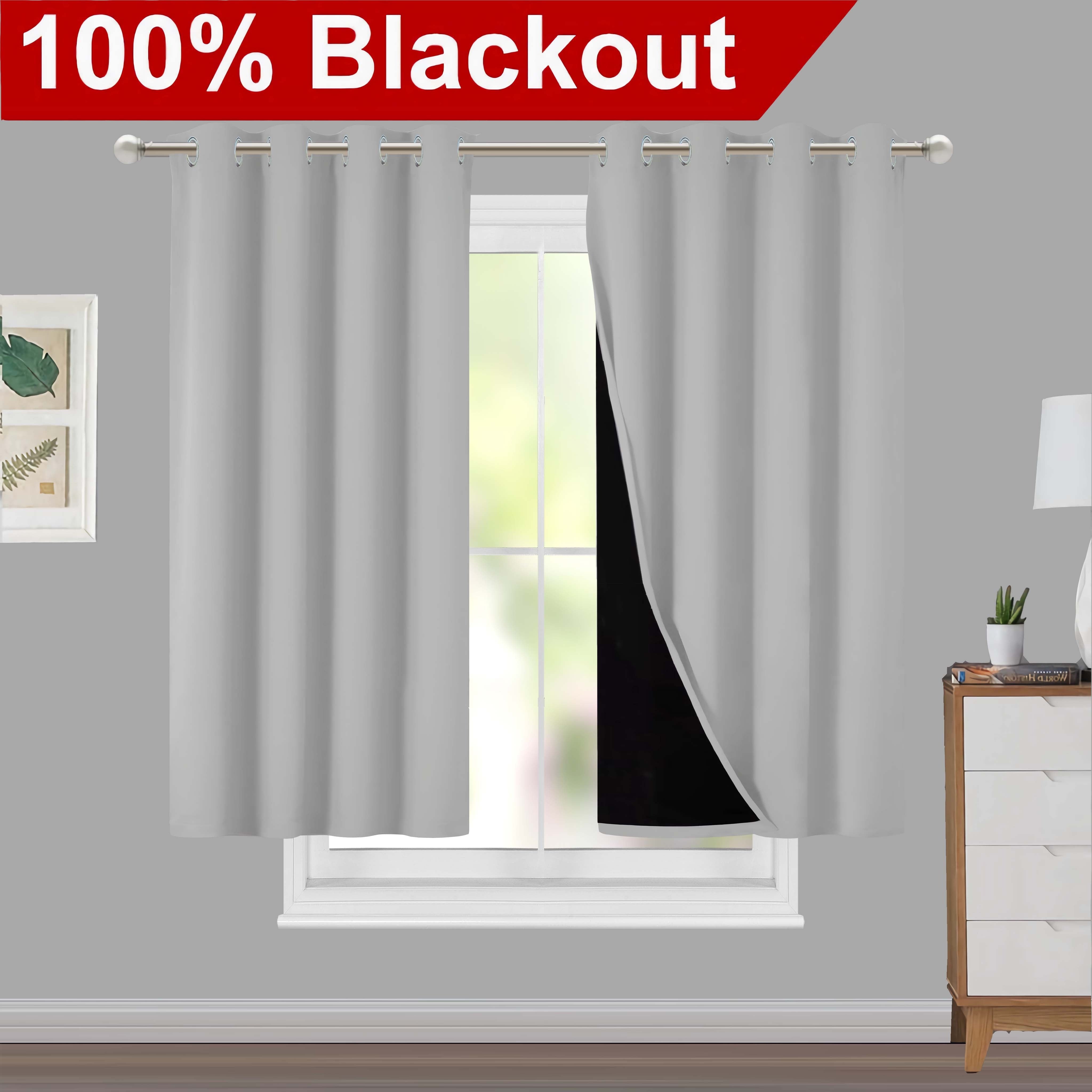 Blackout Curtains for Living Rooms and Bedrooms, Light-Blocking, Thermal Insulated
