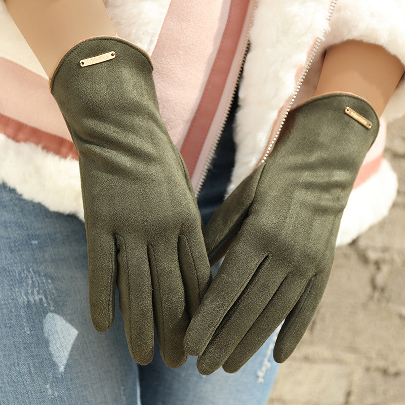 Women's Winter Gloves Warm Touchscreen Leather Handwear for Cold Weather