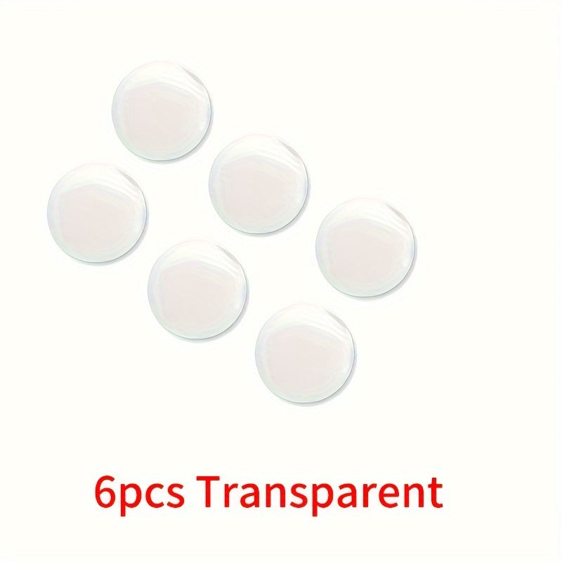 6pcs Black 20mm Car Door Lock Keyhole Cover Stickers Accessories