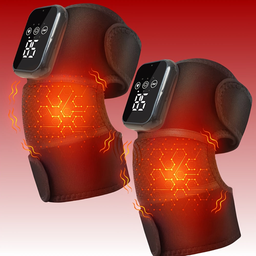 Wireless Heating Vibrator Massager for Joints Elbows Shoulders USB Rechargeable