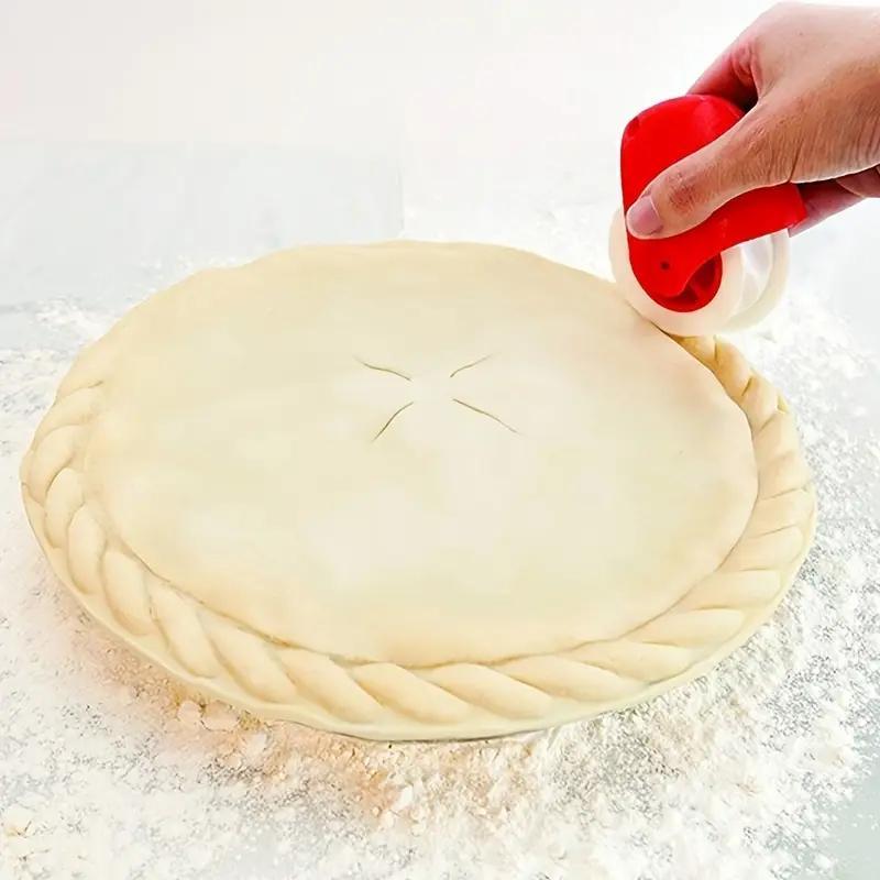 Pastry Wheel for Dough Cutting and Edging Plastic Manual Baking Tool