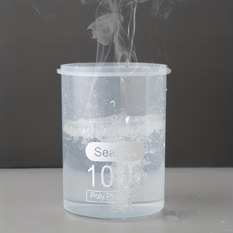 Clear Plastic Food Storage Jar with Airtight Lid for Spices Coffee Tea Candies