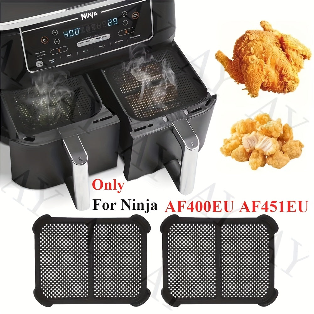 Qayta ishlatiladigan Silikon Splash Guardlar Ninja Air Fryer AF400 AF451 uchun, 2 ta to'plam, bardoshli, oson tozalanadi