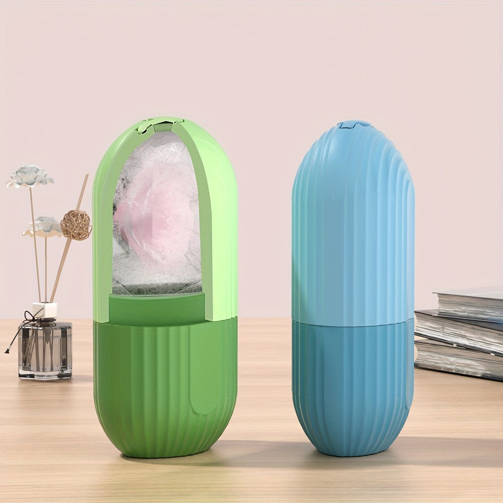 Rodillo de hielo de silicona para mujeres para piel radiante, herramienta de masaje facial reutilizable