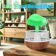 Creative Raindrop Humidifier with USB Battery and Rainbow Light Air Diffuser