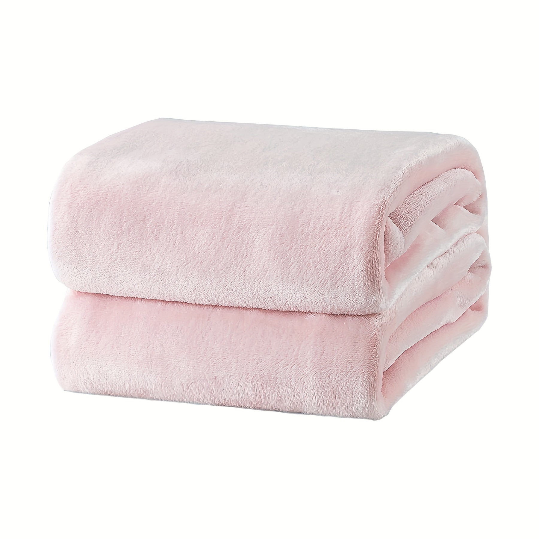 Fleece Blanket for Couch Solid Color 300GSM Soft Fuzzy Cozy All Seasons