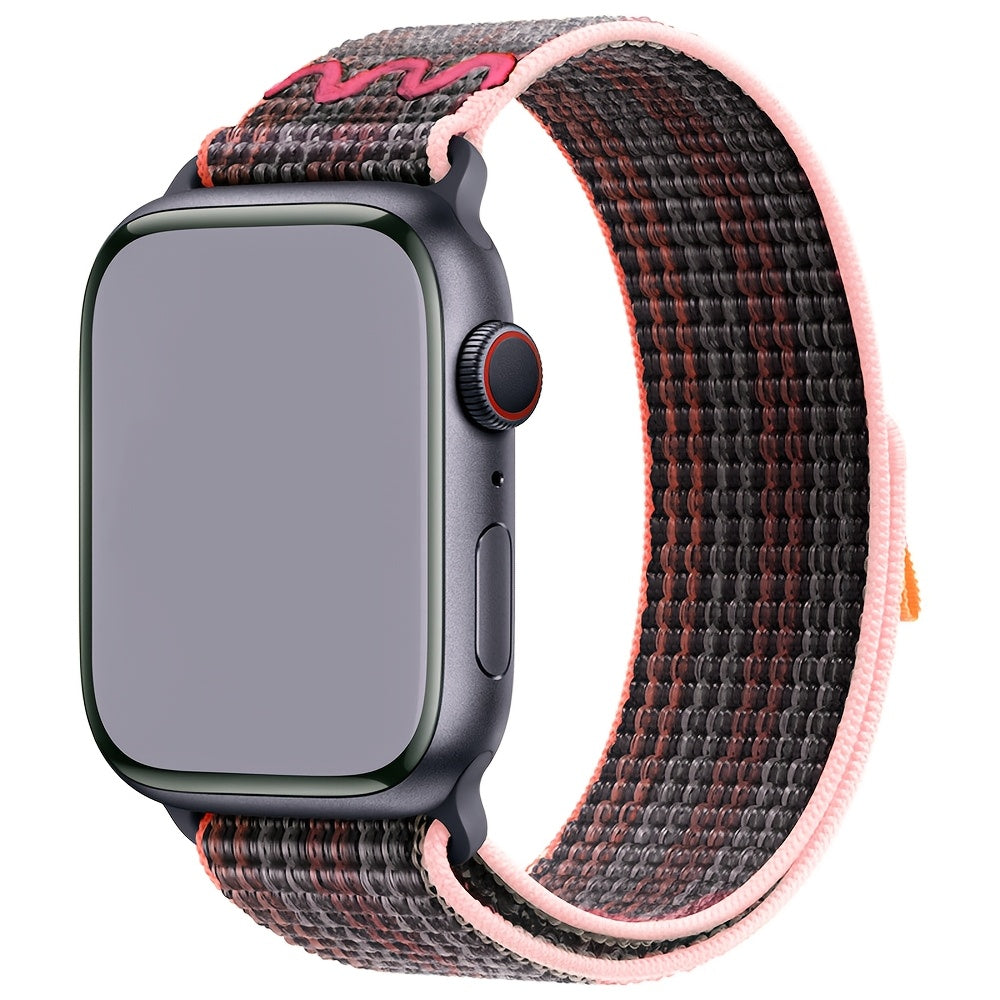 Nylon Elastic Solo Loop Strap for Apple Watch Series 1-10 Adjustable Sport Wristband for Men and Women